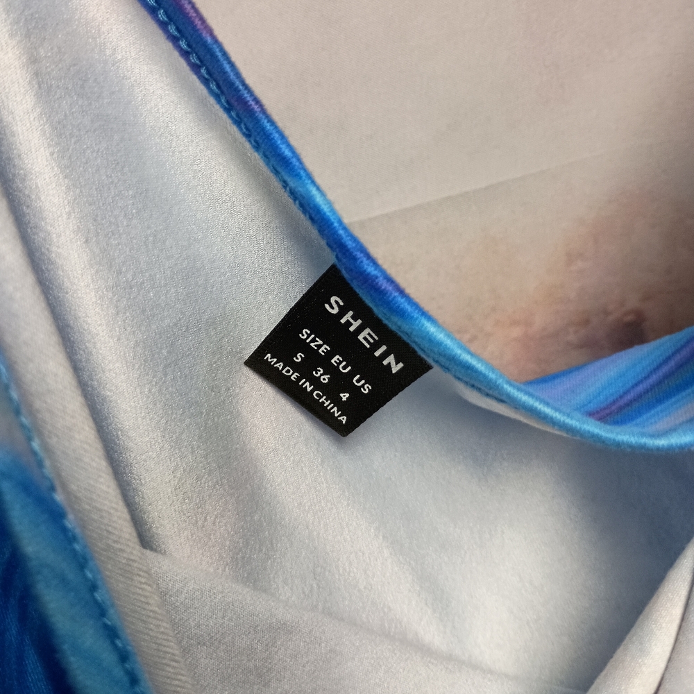 Shein One Shoulder Marble Cinchedβ Tank - Picture 4 of 5